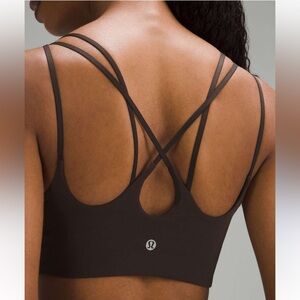 Lululemon Nulu Strappy Yoga Bra in Espresso
